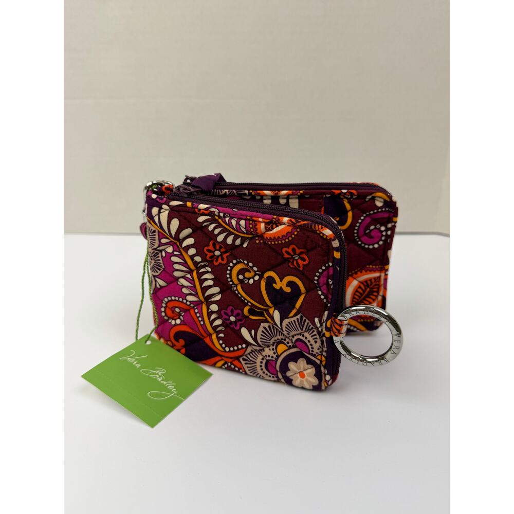 Vera‎ Bradley Plum Petals Wallet Wristlet – NWT  – Zip Around